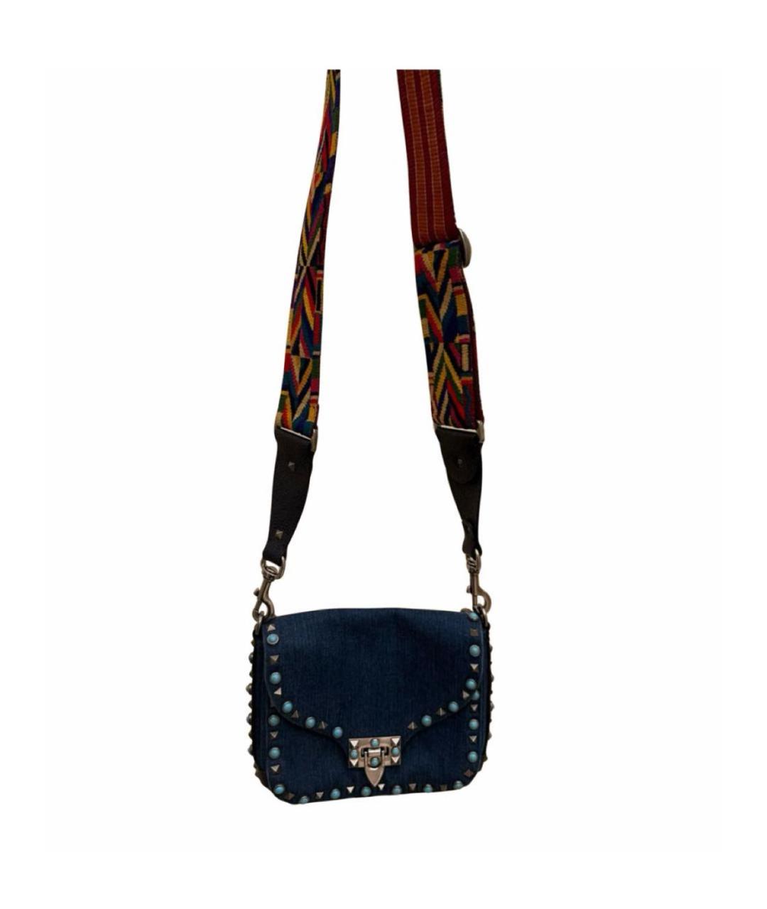 VALENTINO Синяя деним сумка через плечо, фото 1