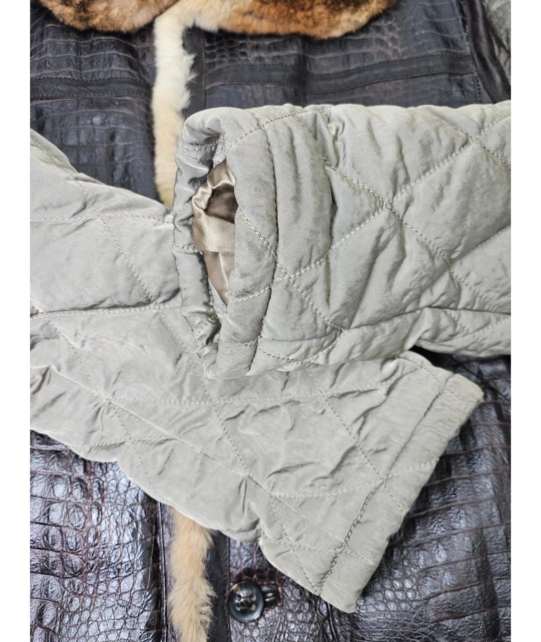 GIORGIO ARMANI Коричневая кожаная куртка, фото 6