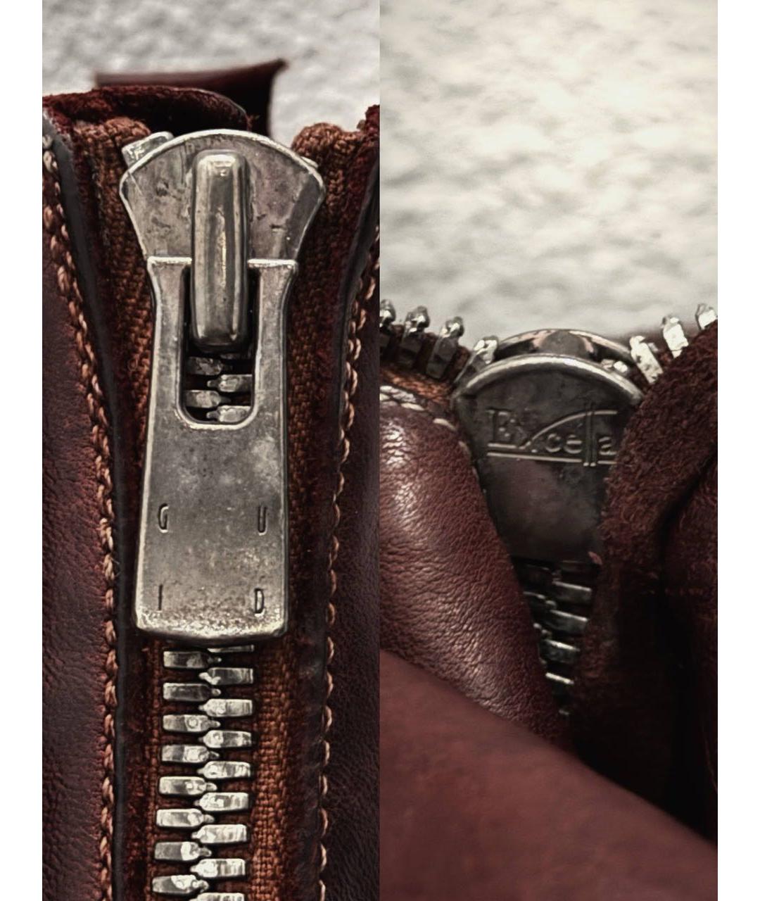 GUIDI Бордовые кожаные высокие ботинки, фото 6