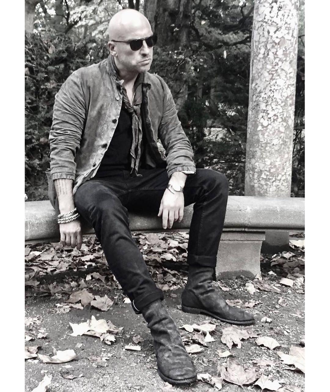 GUIDI Черные кожаные высокие ботинки, фото 8