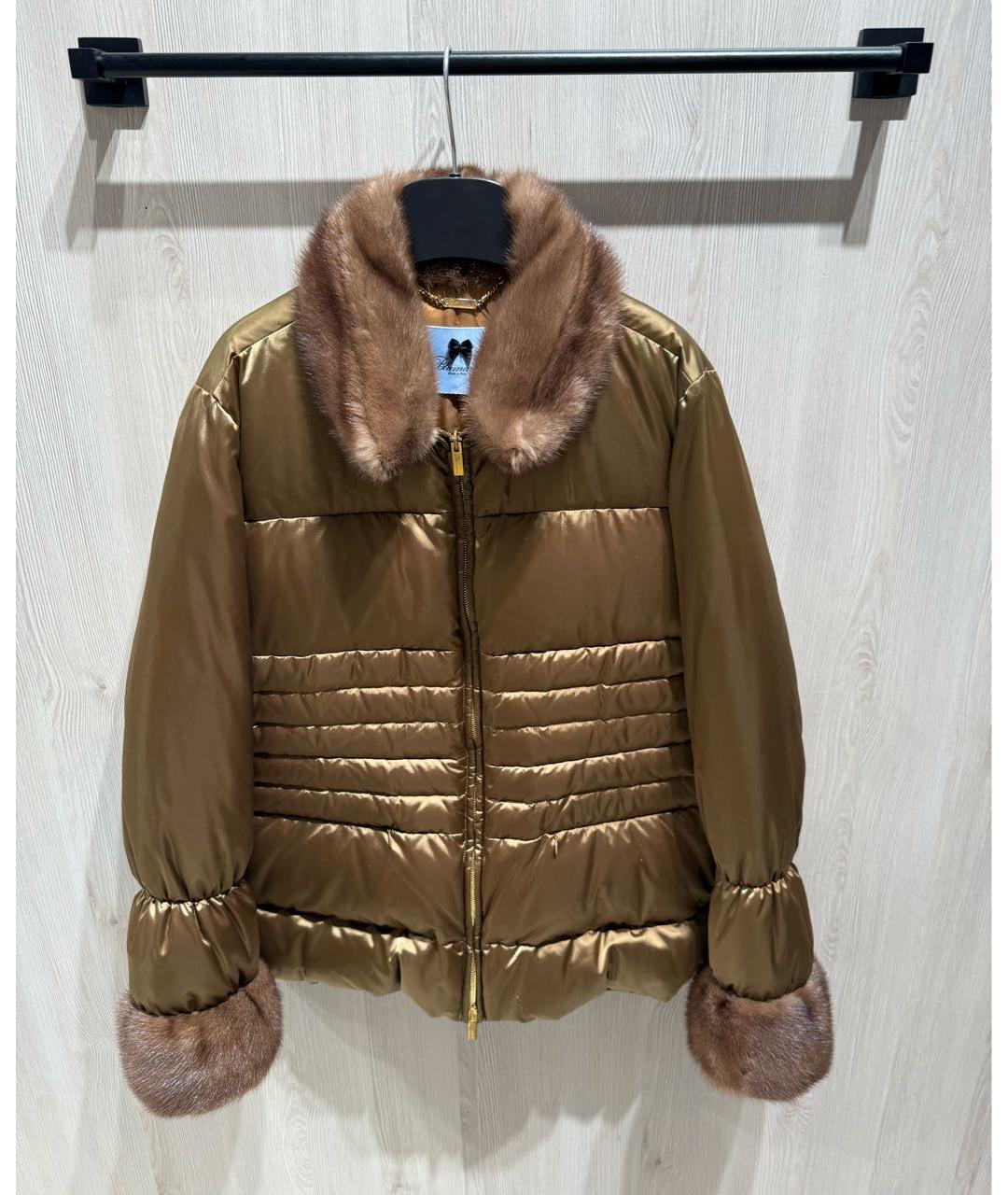 BLUMARINE Золотой пуховик, фото 2