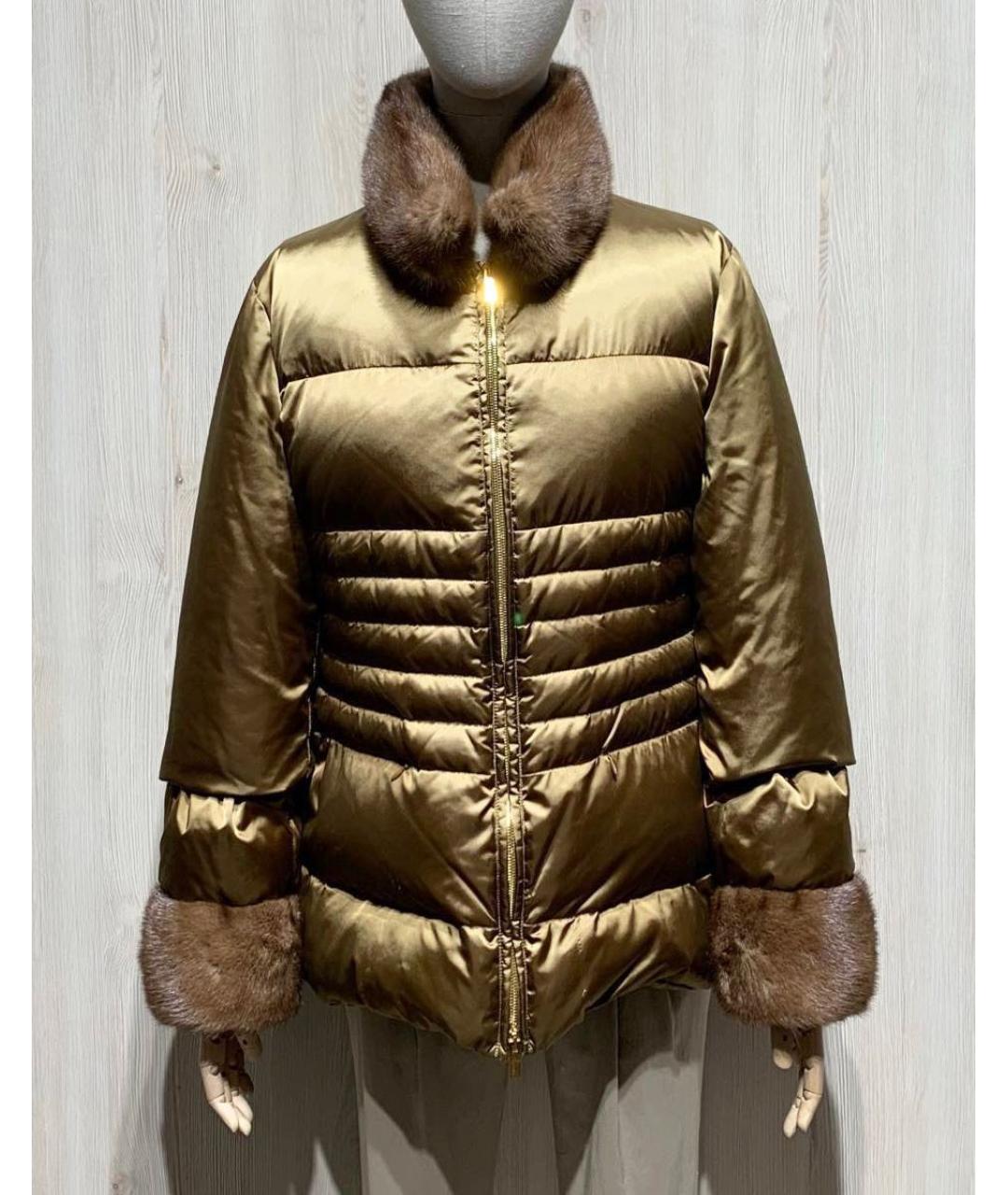 BLUMARINE Золотой пуховик, фото 9