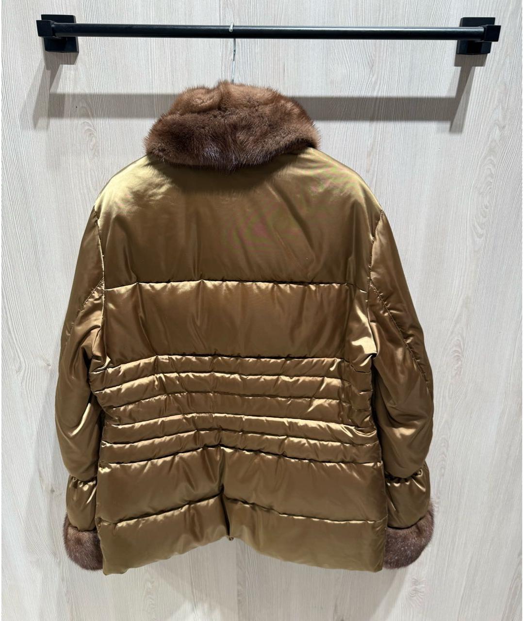 BLUMARINE Золотой пуховик, фото 3