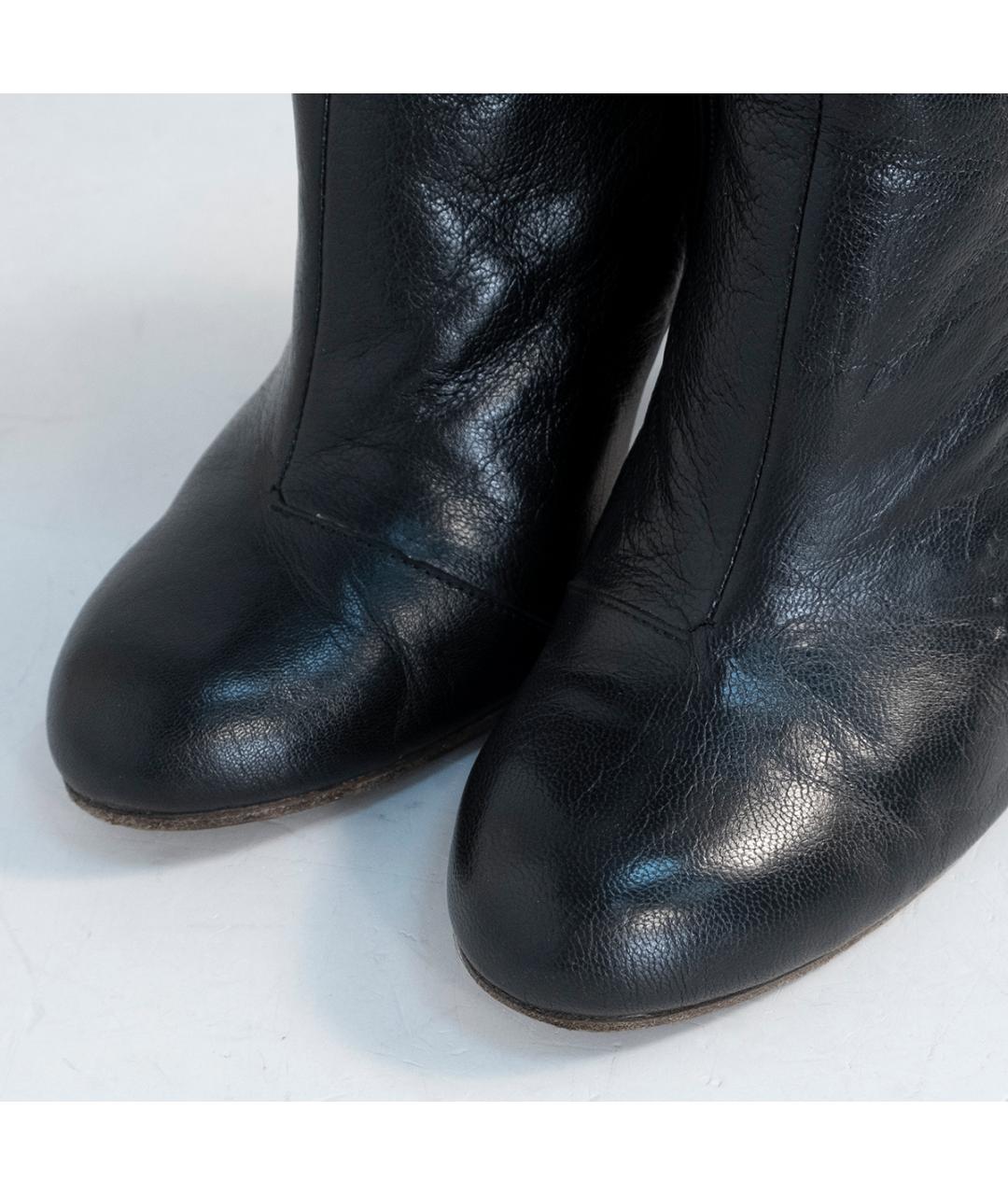 MISSONI Черные кожаные ботильоны, фото 3