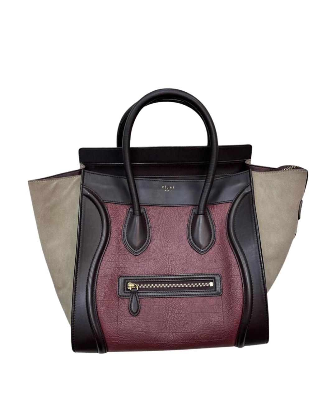 CELINE Мульти кожаная сумка с короткими ручками, фото 1