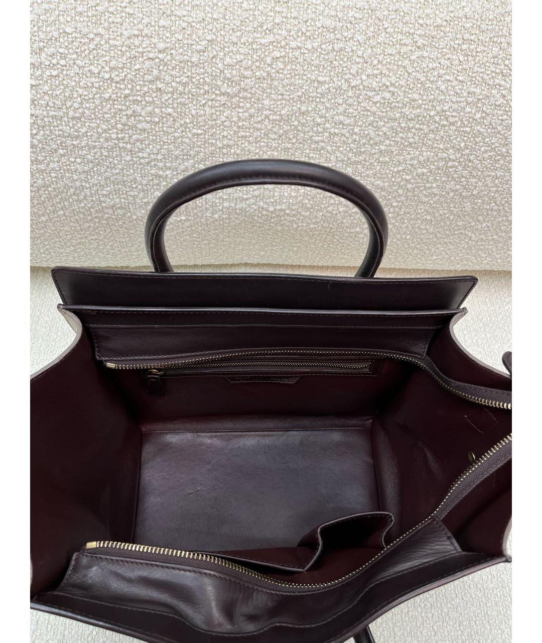 CELINE Мульти кожаная сумка с короткими ручками, фото 4