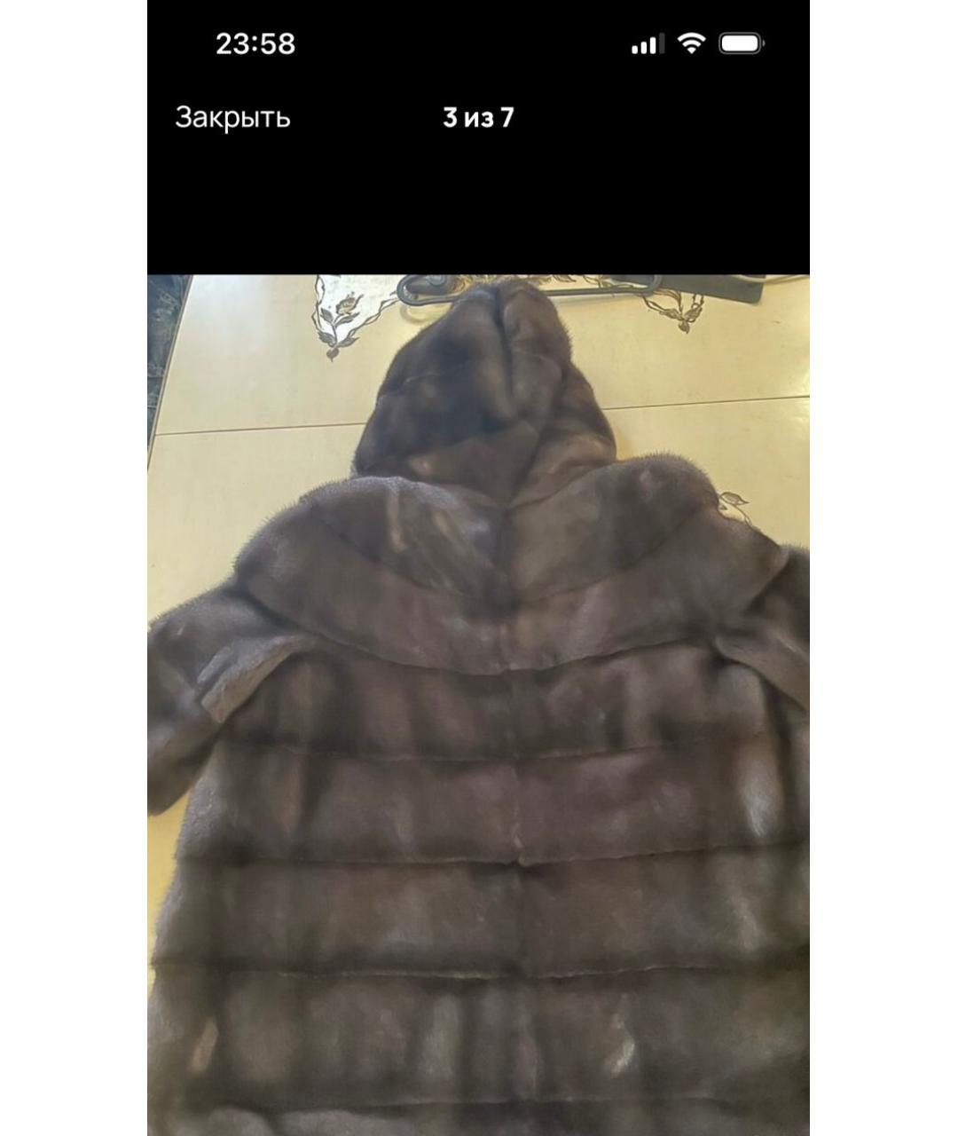 MANZONI 24 Антрацитовая шуба, фото 2