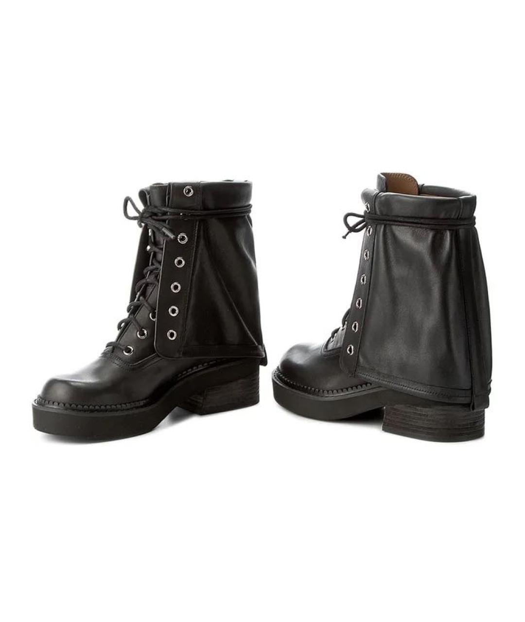 SEE BY CHLOE Черные кожаные ботинки, фото 7