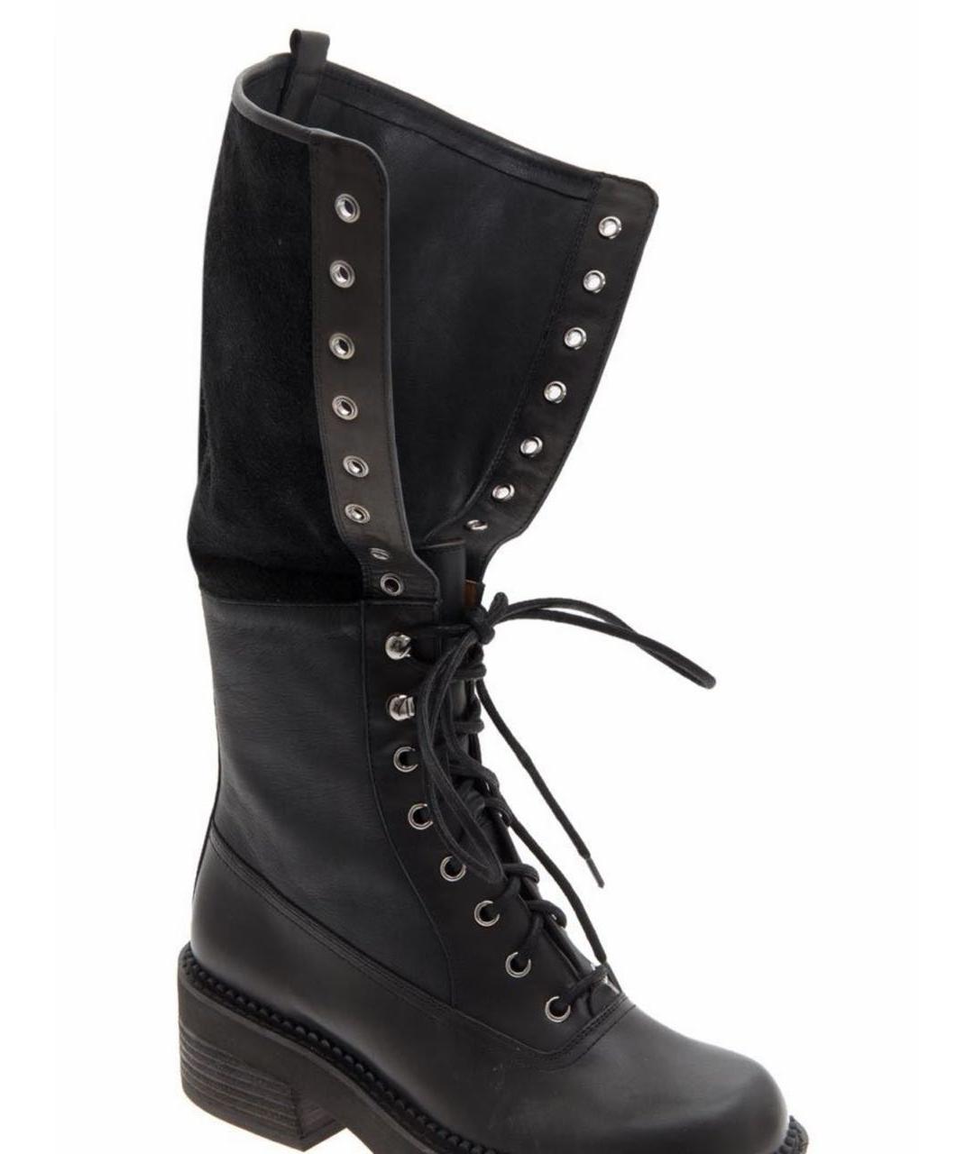 SEE BY CHLOE Черные кожаные ботинки, фото 6