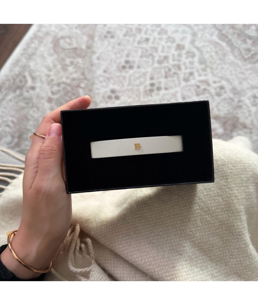 BALMAIN Белая заколка, фото 6