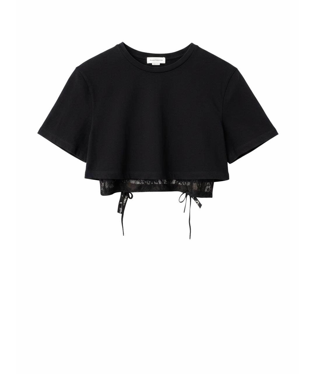 ALEXANDER MCQUEEN Черная футболка, фото 1