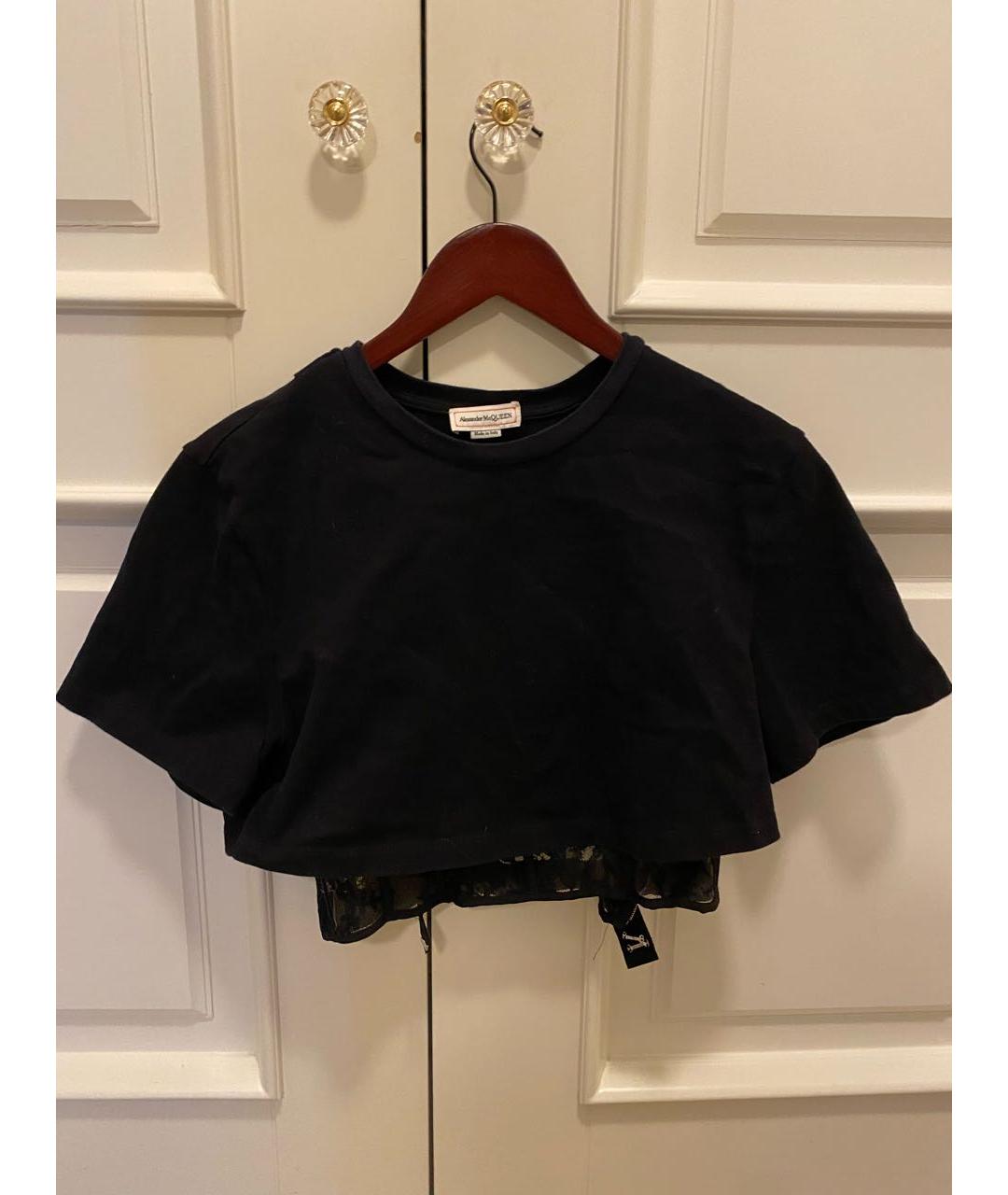 ALEXANDER MCQUEEN Черная футболка, фото 3