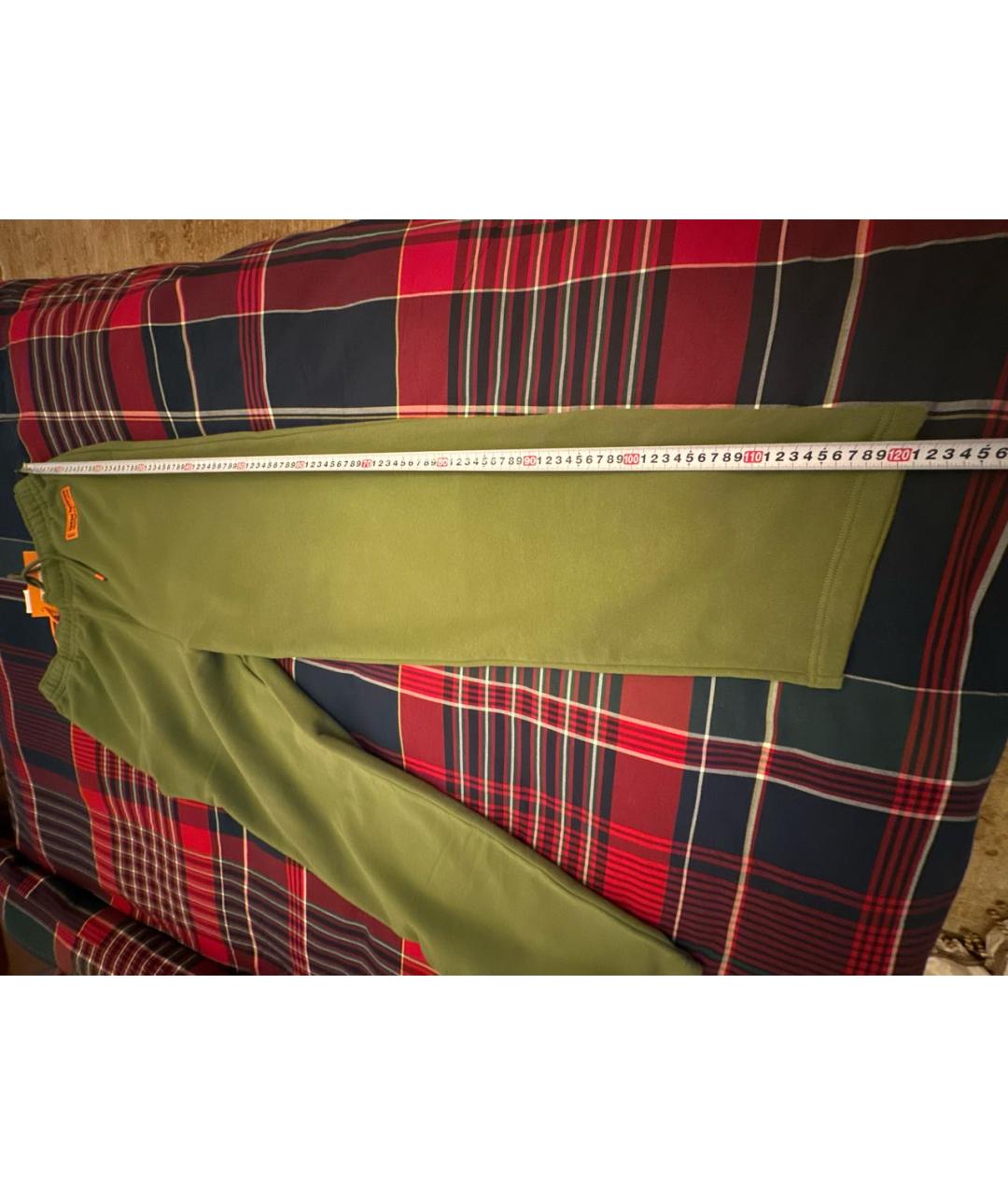 HERON PRESTON Хаки хлопковые повседневные брюки, фото 6