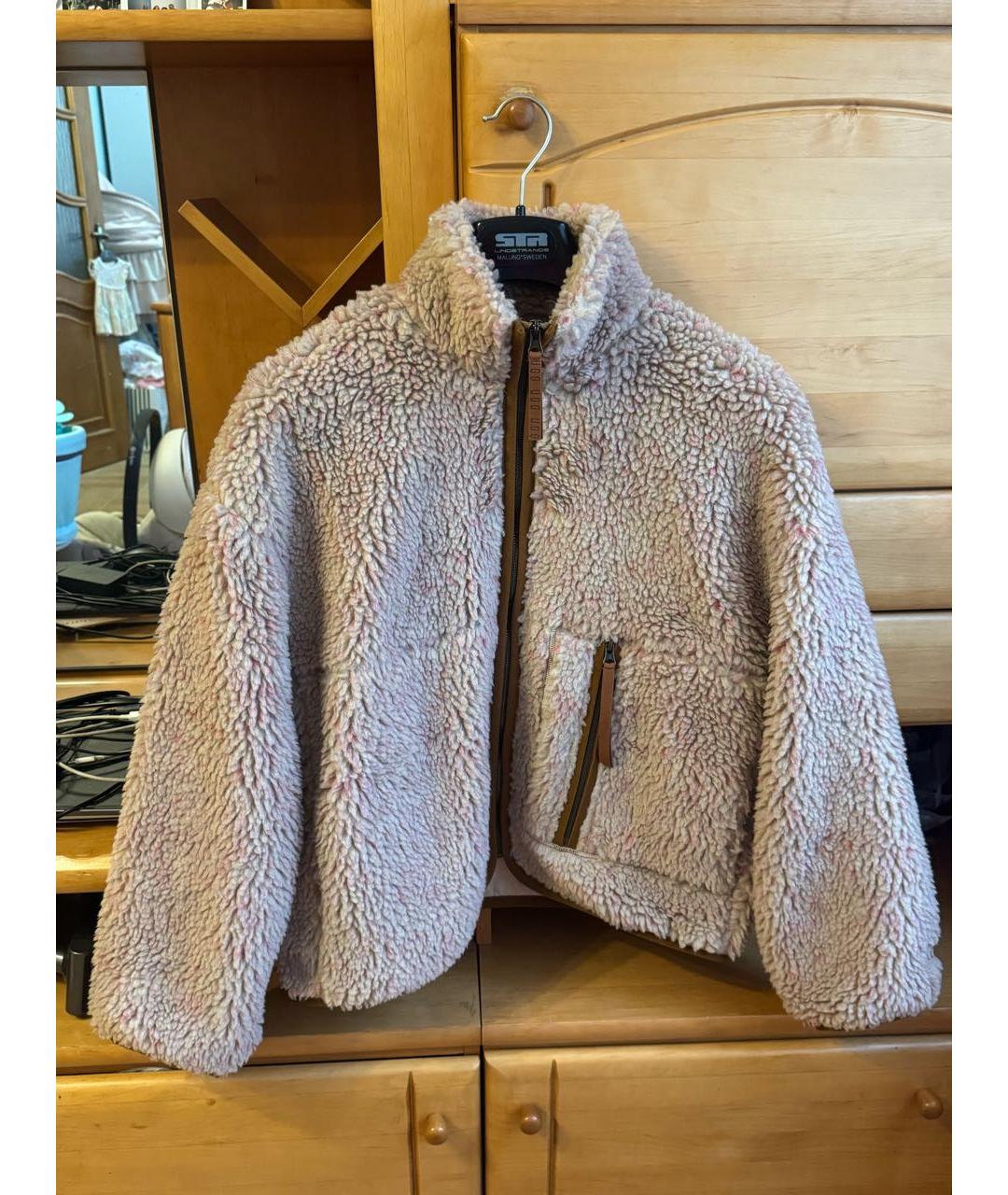 UGG AUSTRALIA Бежевая синтетическая куртка, фото 8