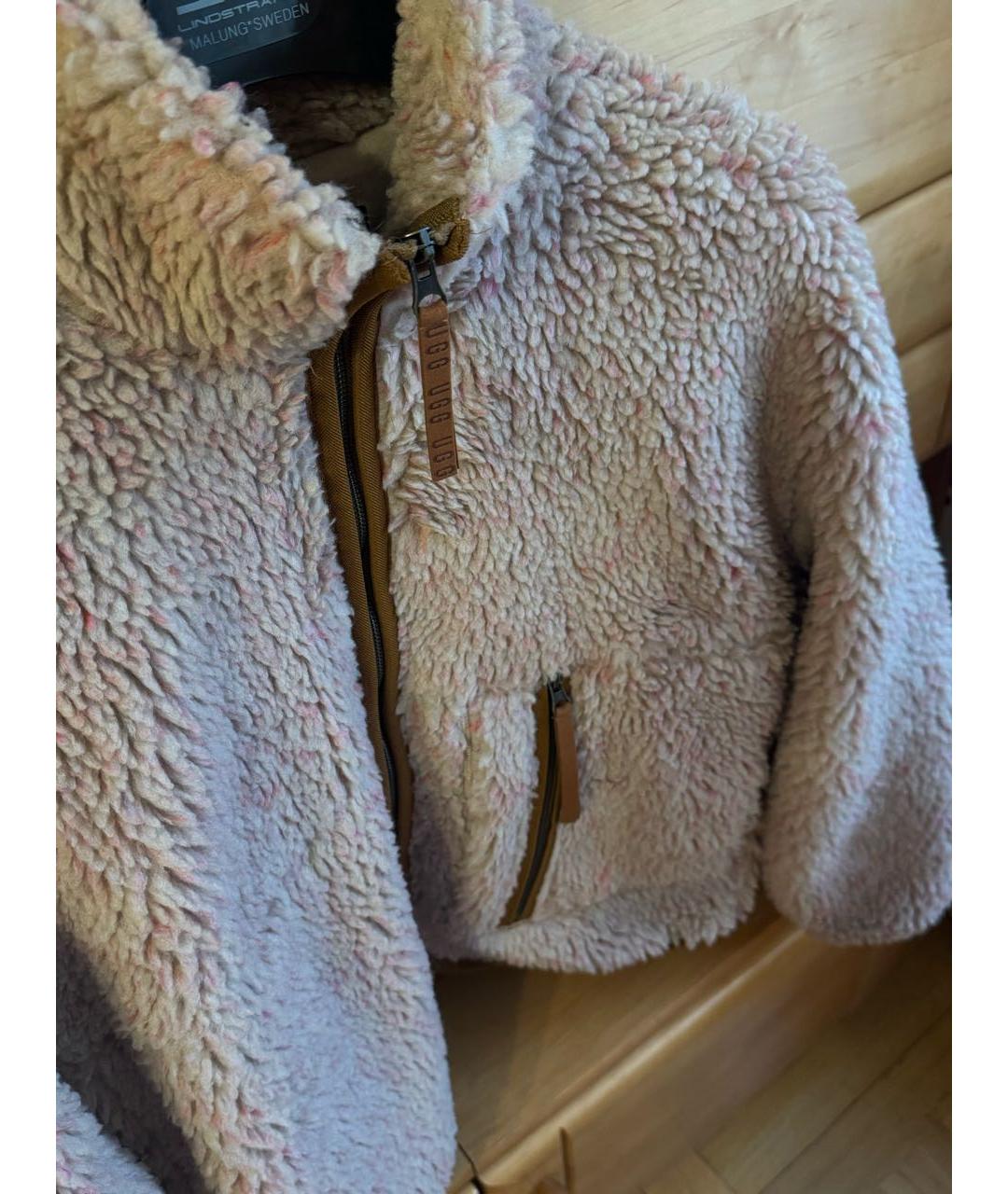 UGG AUSTRALIA Бежевая синтетическая куртка, фото 6