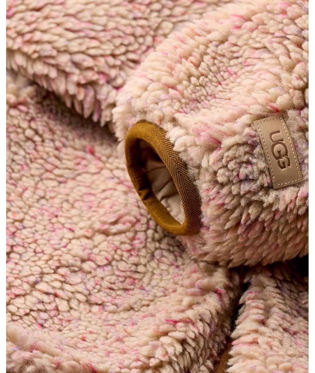 UGG AUSTRALIA Бежевая синтетическая куртка, фото 4