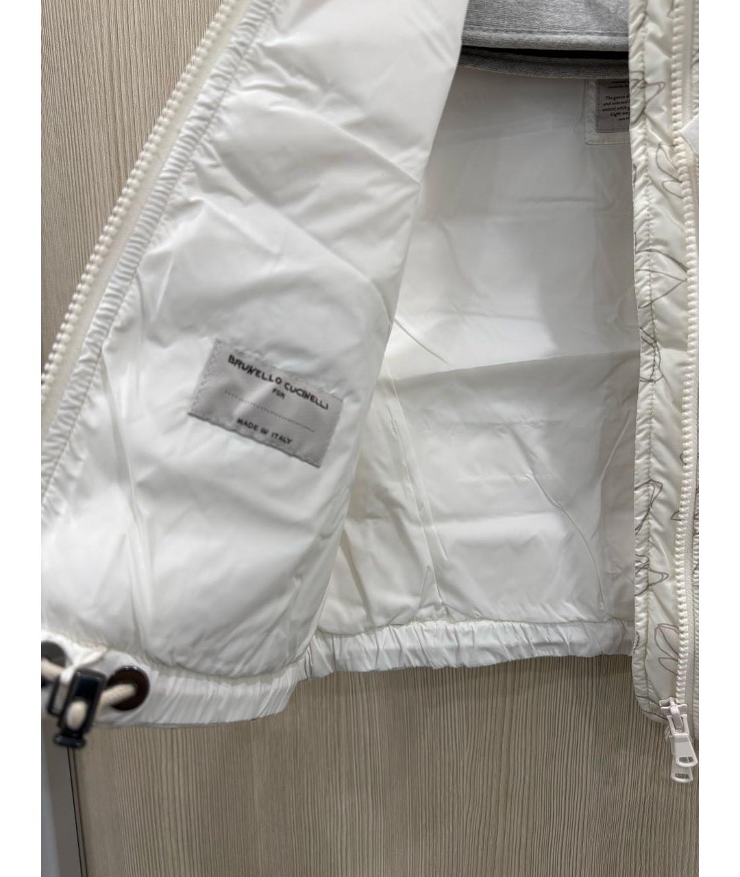 BRUNELLO CUCINELLI Белый полиэстеровый жакет / жилет, фото 4
