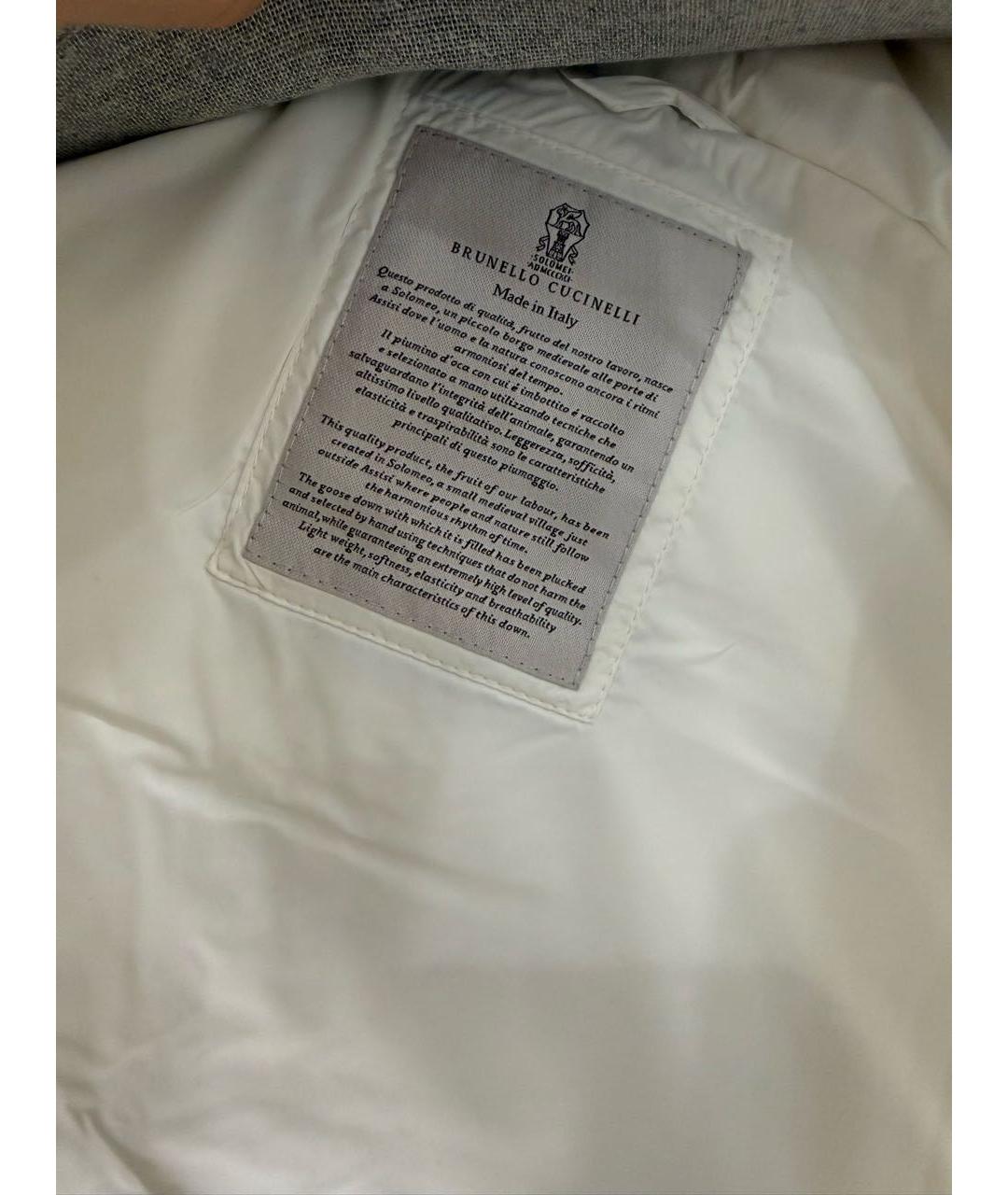 BRUNELLO CUCINELLI Белый полиэстеровый жакет / жилет, фото 5