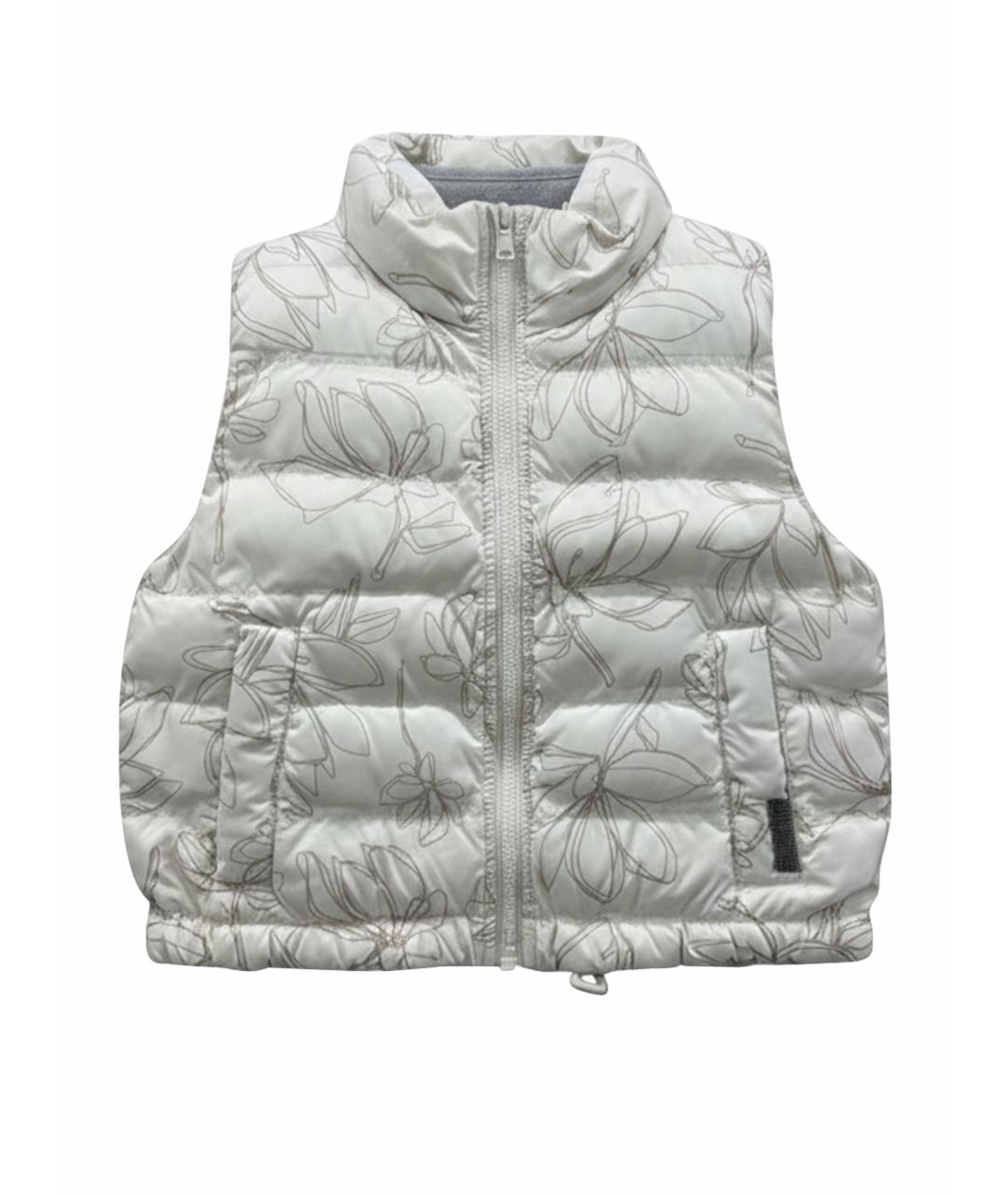 BRUNELLO CUCINELLI Белый полиэстеровый жакет / жилет, фото 1