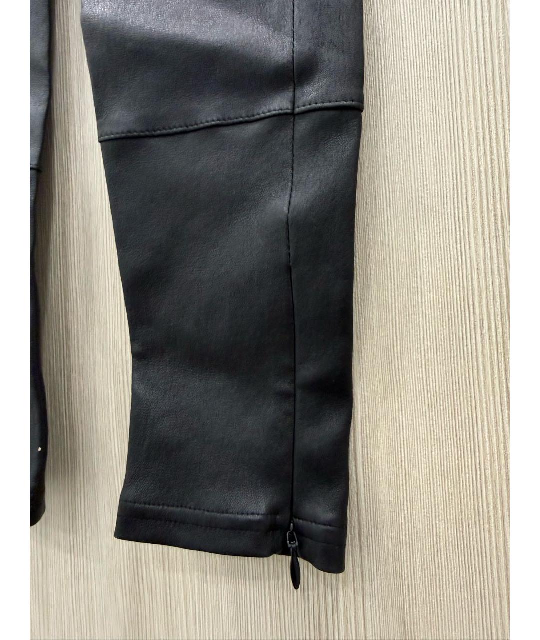 BRUNELLO CUCINELLI Черные кожаные брюки и шорты, фото 3