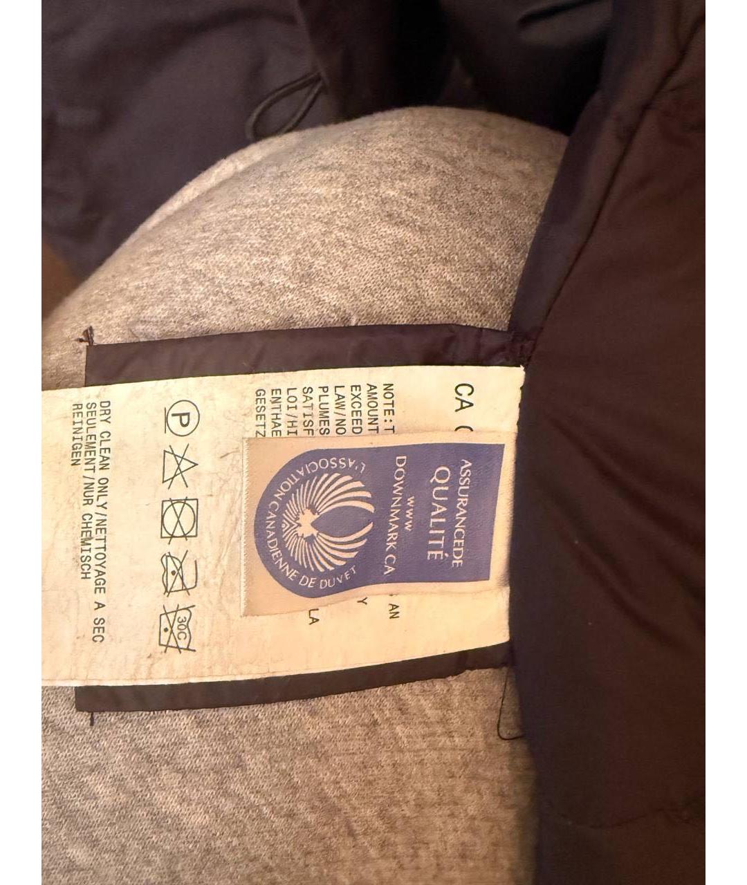 CANADA GOOSE Черный меховой пуховик, фото 4