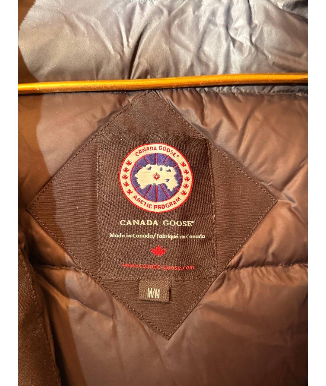 CANADA GOOSE Черный меховой пуховик, фото 3