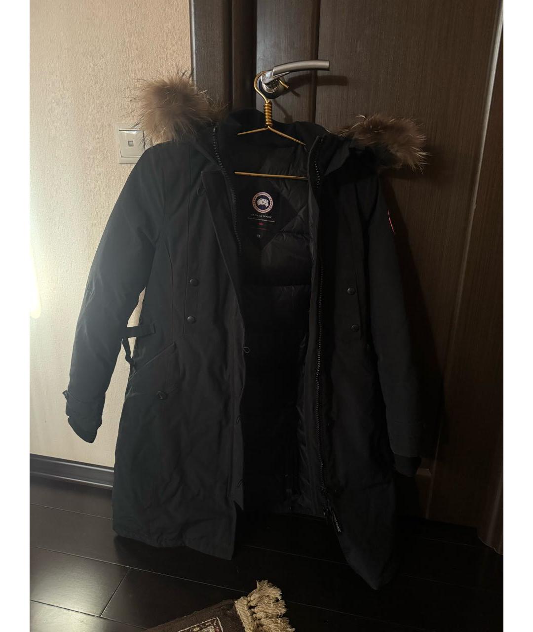 CANADA GOOSE Черный меховой пуховик, фото 5