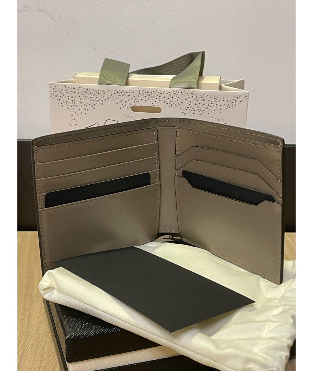 MONTBLANC Бежевый кожаный кошелек, фото 3