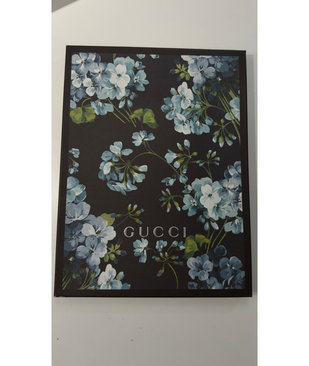 GUCCI Коричневый шерстяной шарф, фото 8