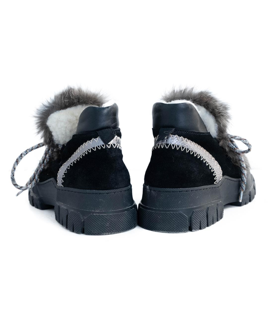 POLLINI Черные кожаные ботинки, фото 5