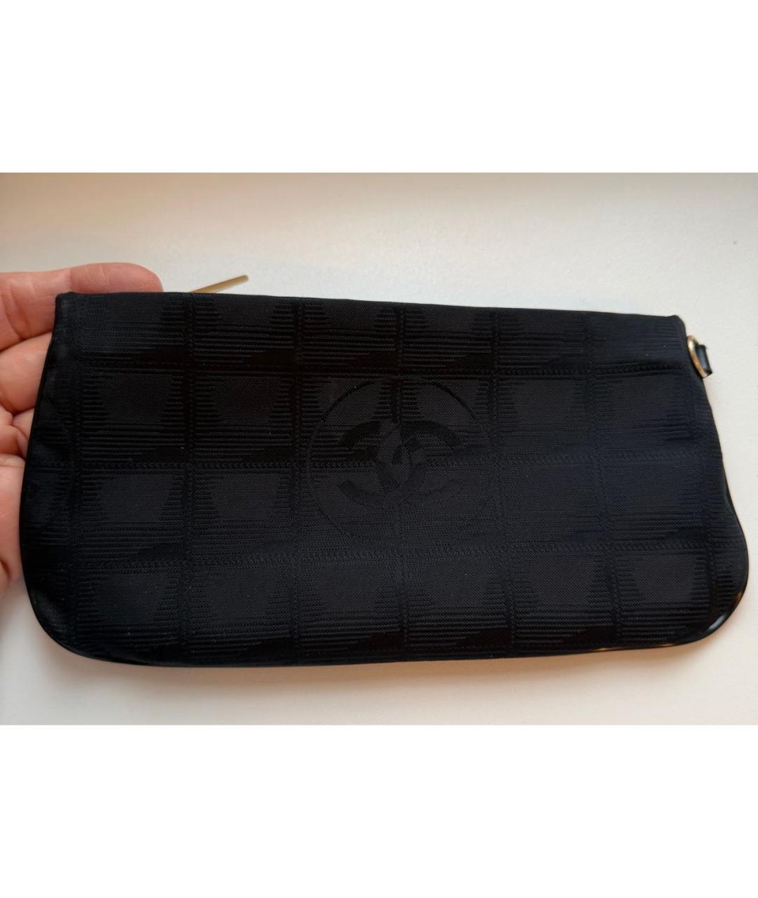 CHANEL Черная тканевая косметичка, фото 2