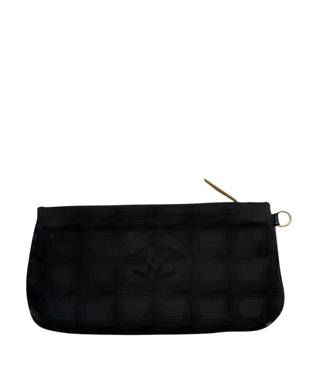 CHANEL Черная тканевая косметичка, фото 1