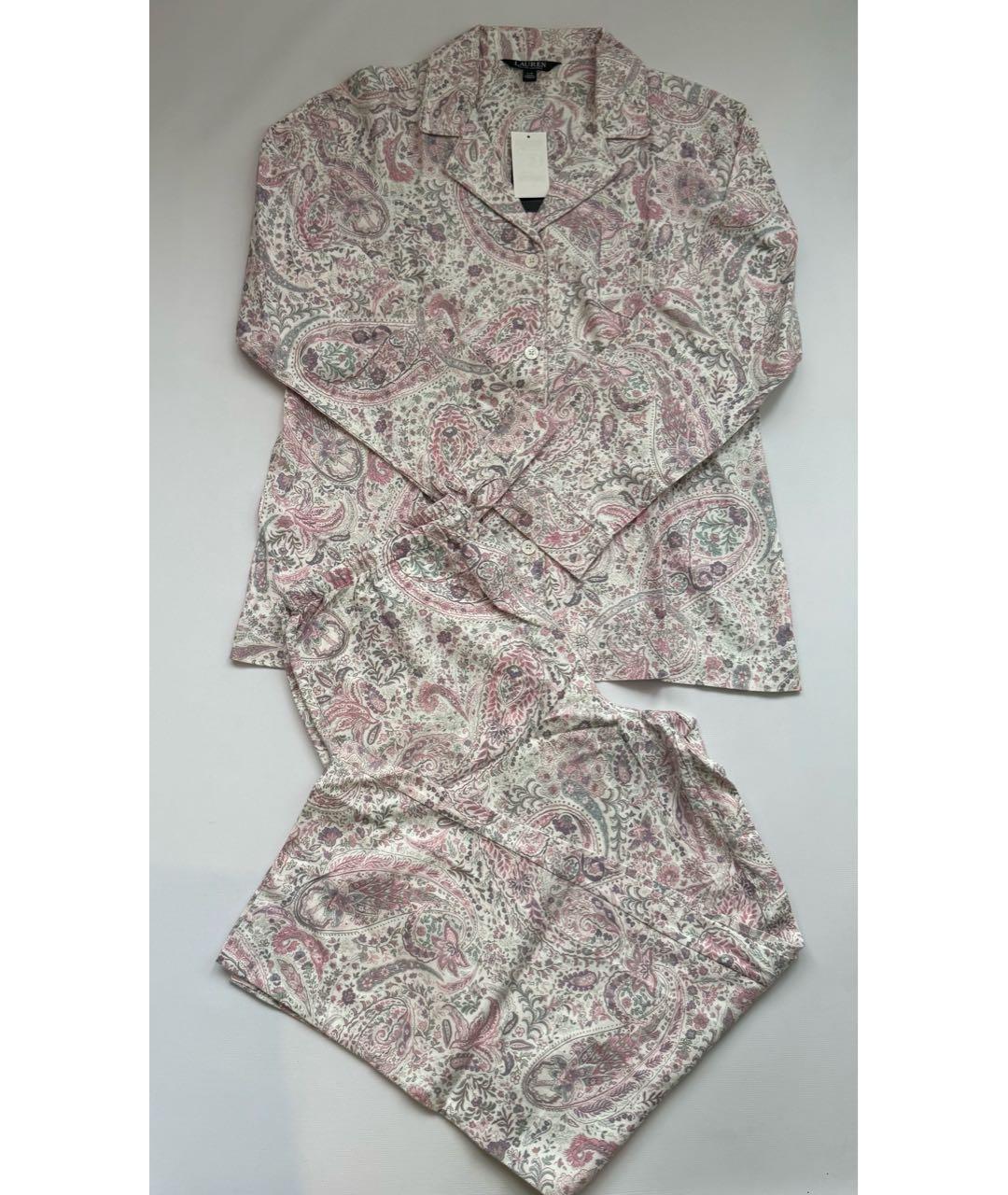 RALPH LAUREN Бежевая хлопковая пижама, фото 8