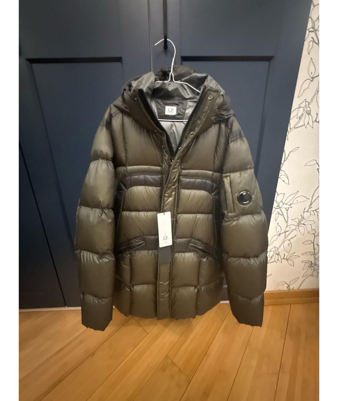 CP COMPANY Антрацитовый полиэстеровый пуховик, фото 6