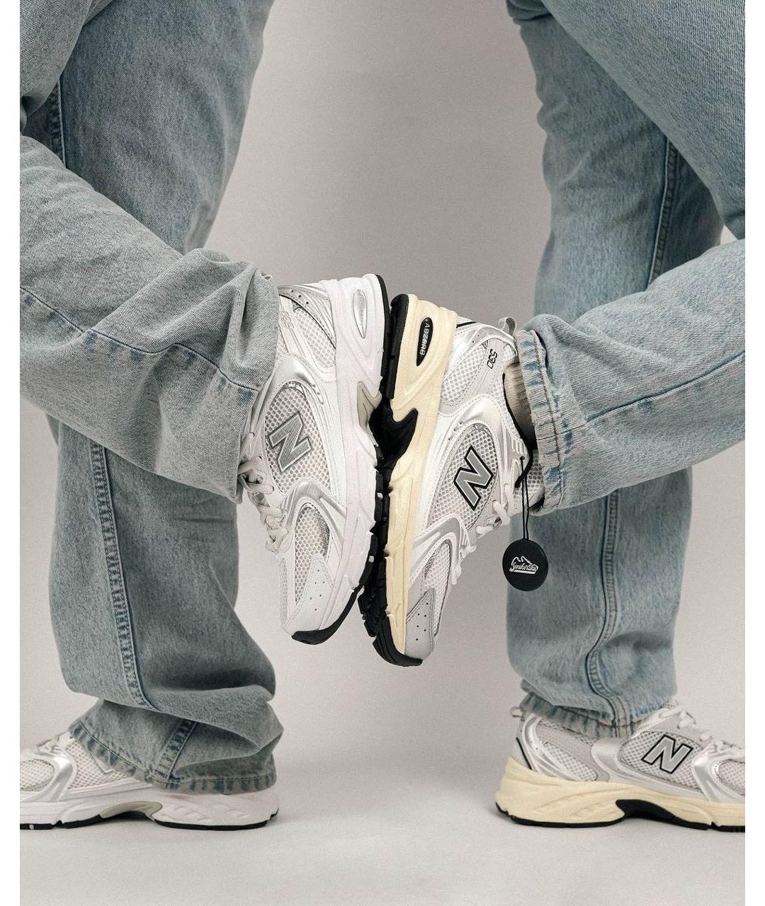 NEW BALANCE Серые текстильные кроссовки, фото 7