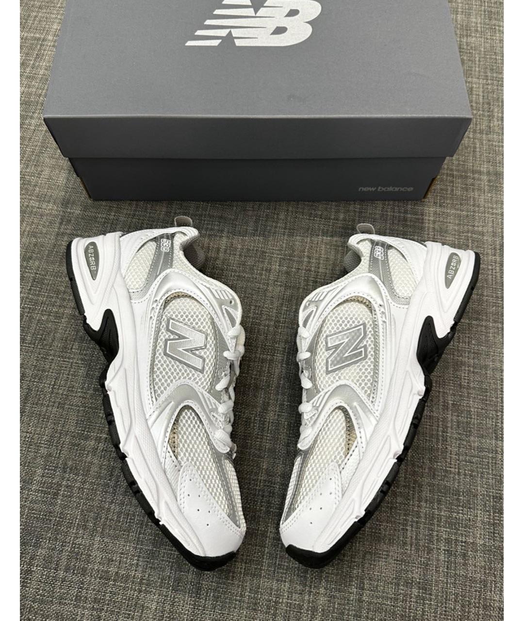 NEW BALANCE Серые текстильные кроссовки, фото 5