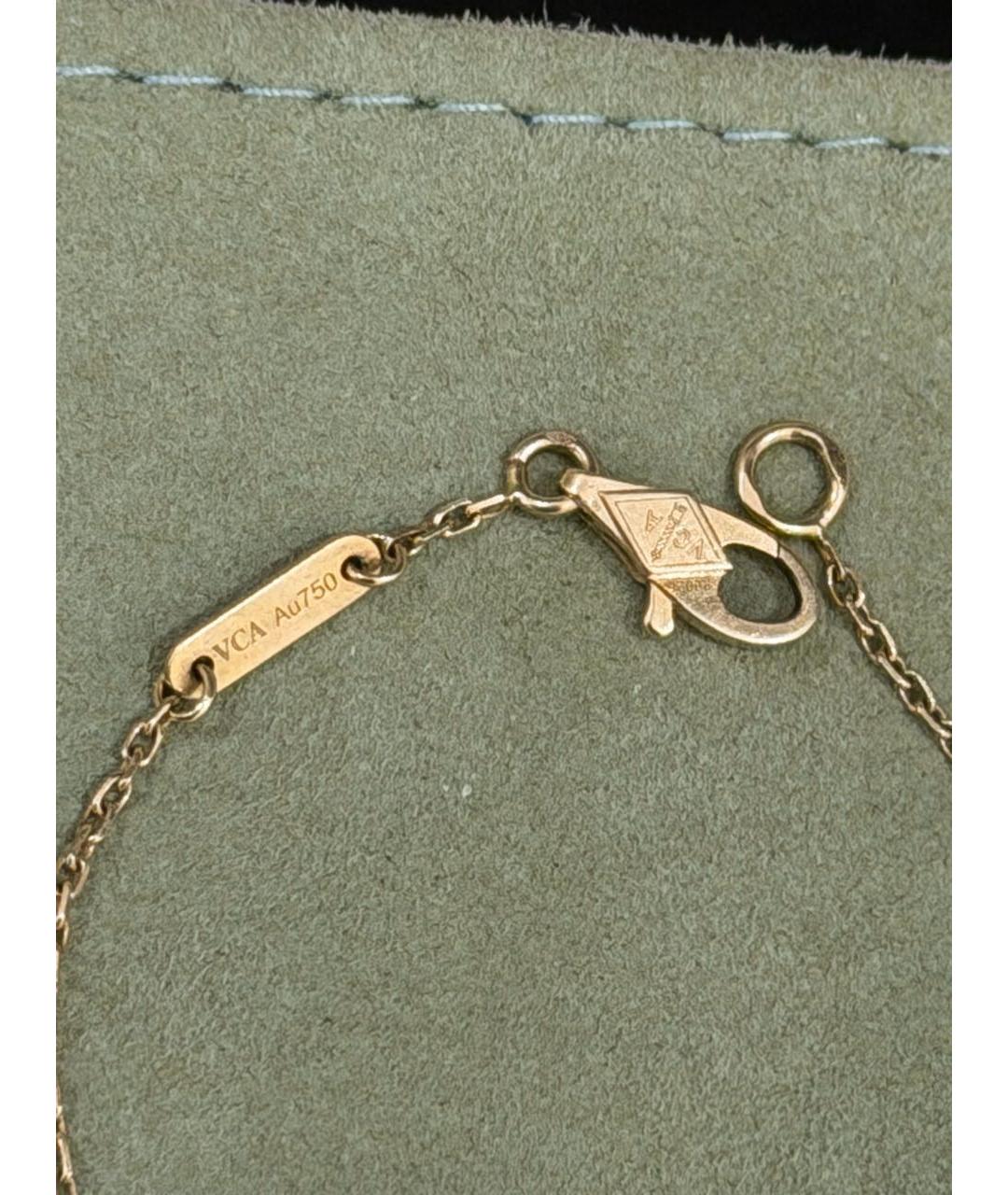 VAN CLEEF & ARPELS Белый браслет из желтого золота, фото 4