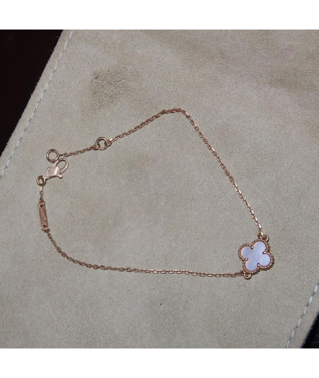 VAN CLEEF & ARPELS Белый браслет из желтого золота, фото 2