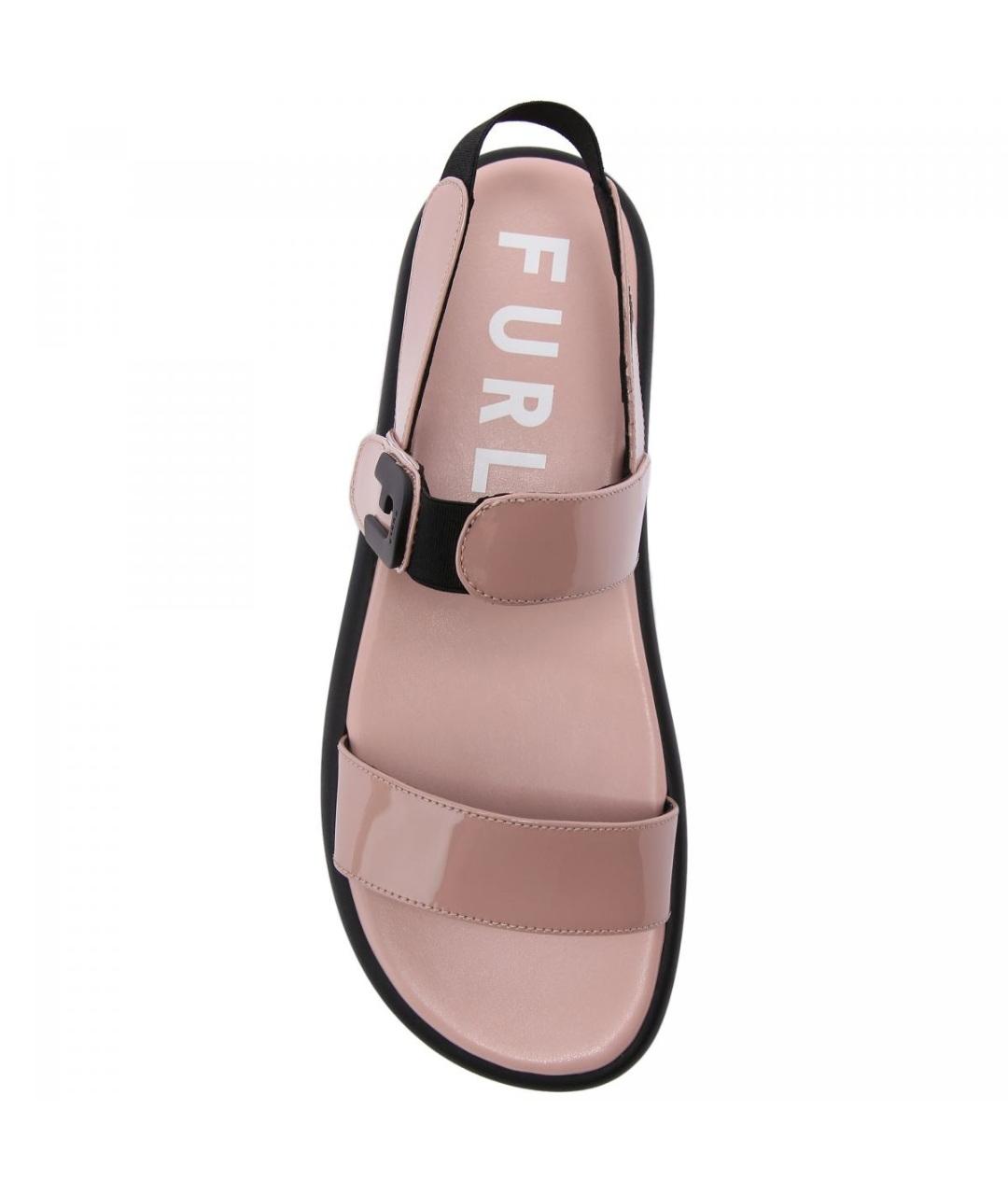 FURLA Бежевые кожаные сандалии, фото 4