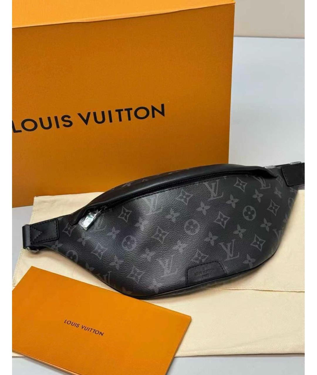 LOUIS VUITTON Антрацитовая сумка на плечо, фото 6