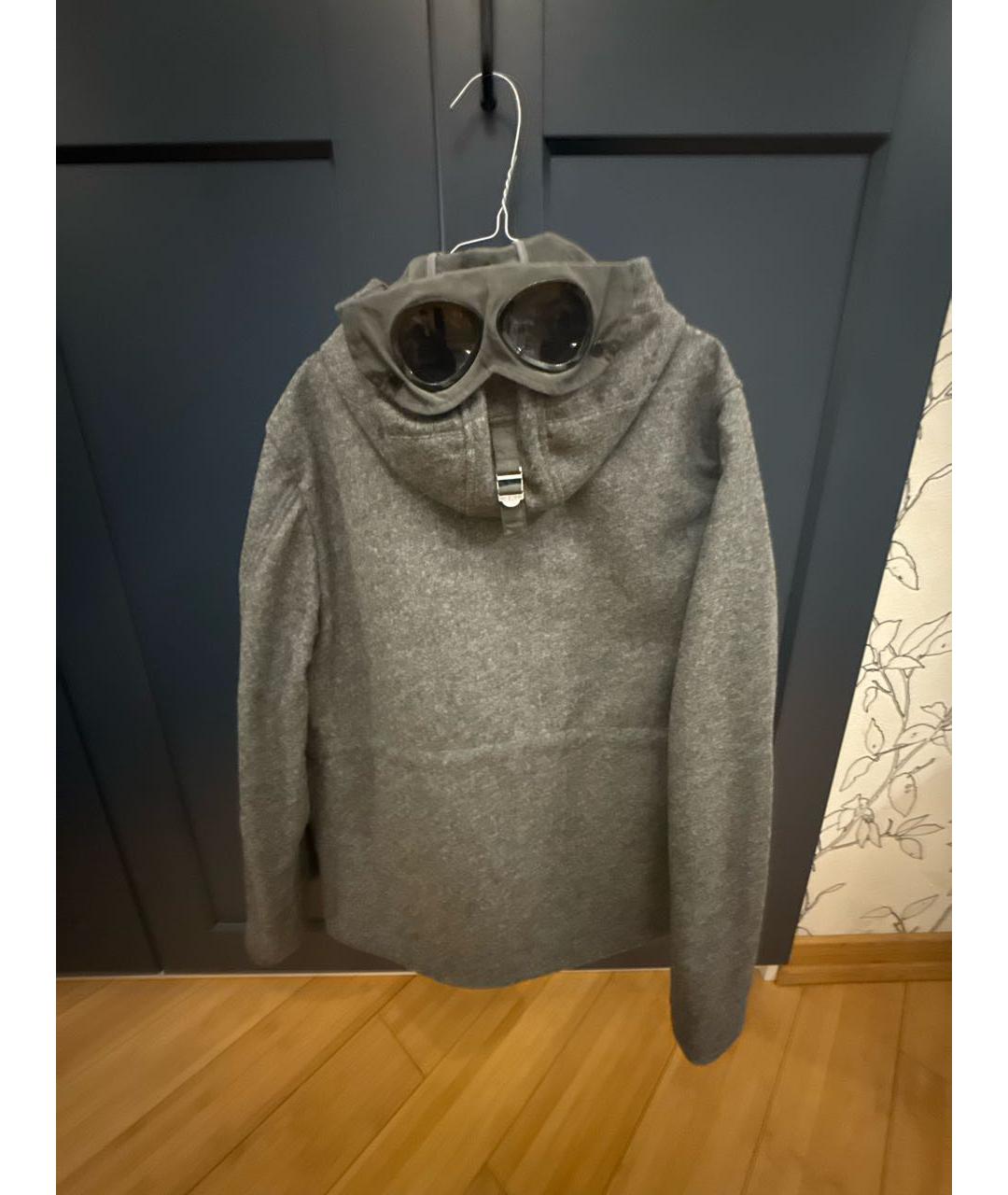 CP COMPANY Антрацитовое шерстяное пальто, фото 3