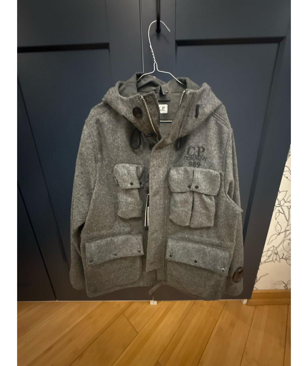 CP COMPANY Антрацитовое шерстяное пальто, фото 6