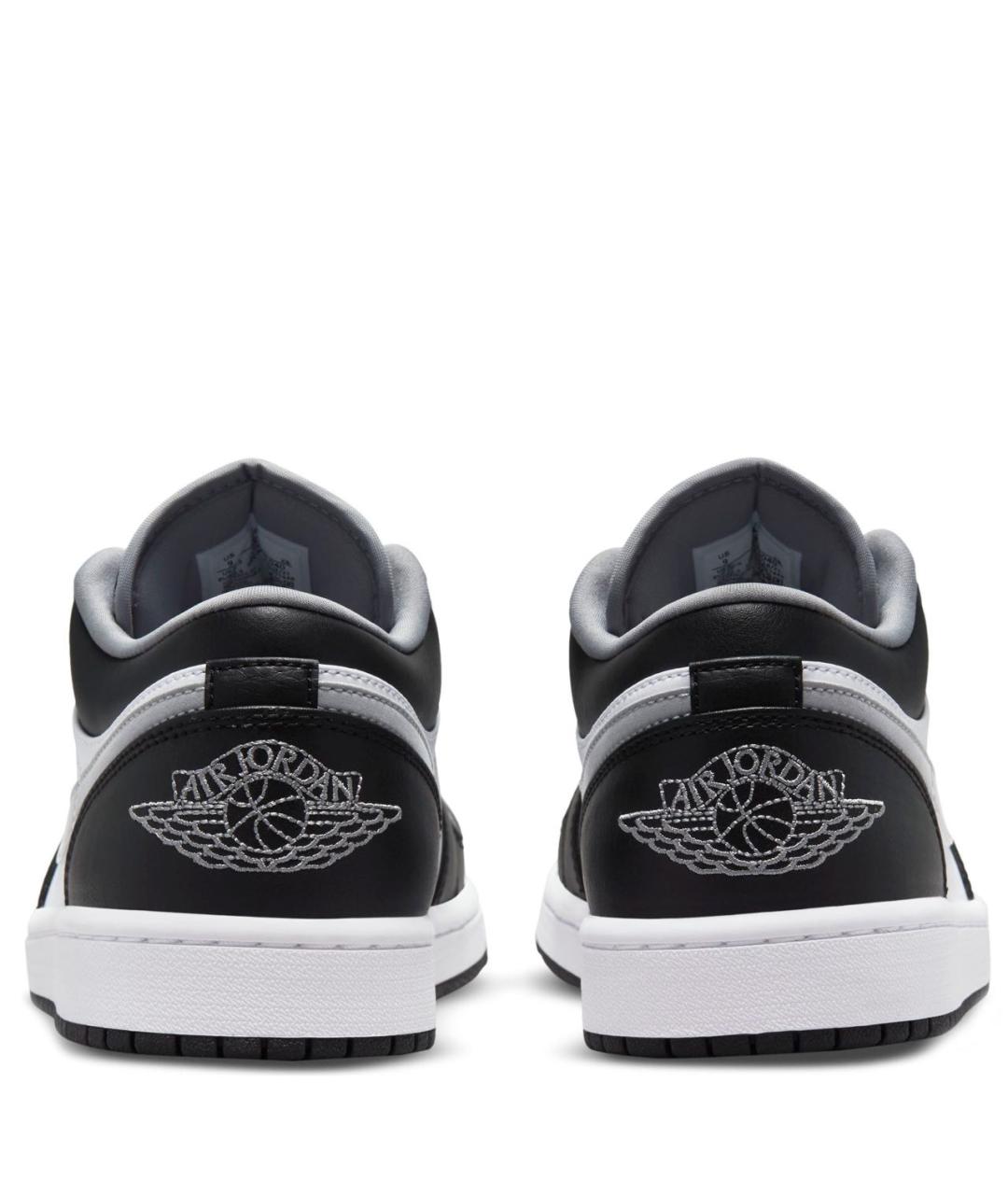 JORDAN Черные кожаные низкие кроссовки / кеды, фото 3