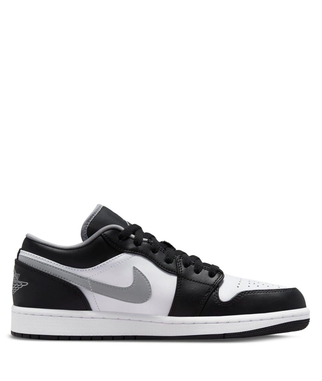 JORDAN Черные кожаные низкие кроссовки / кеды, фото 8