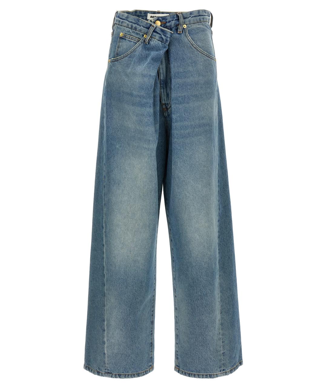 DARKPARK Голубые хлопковые прямые джинсы, фото 1