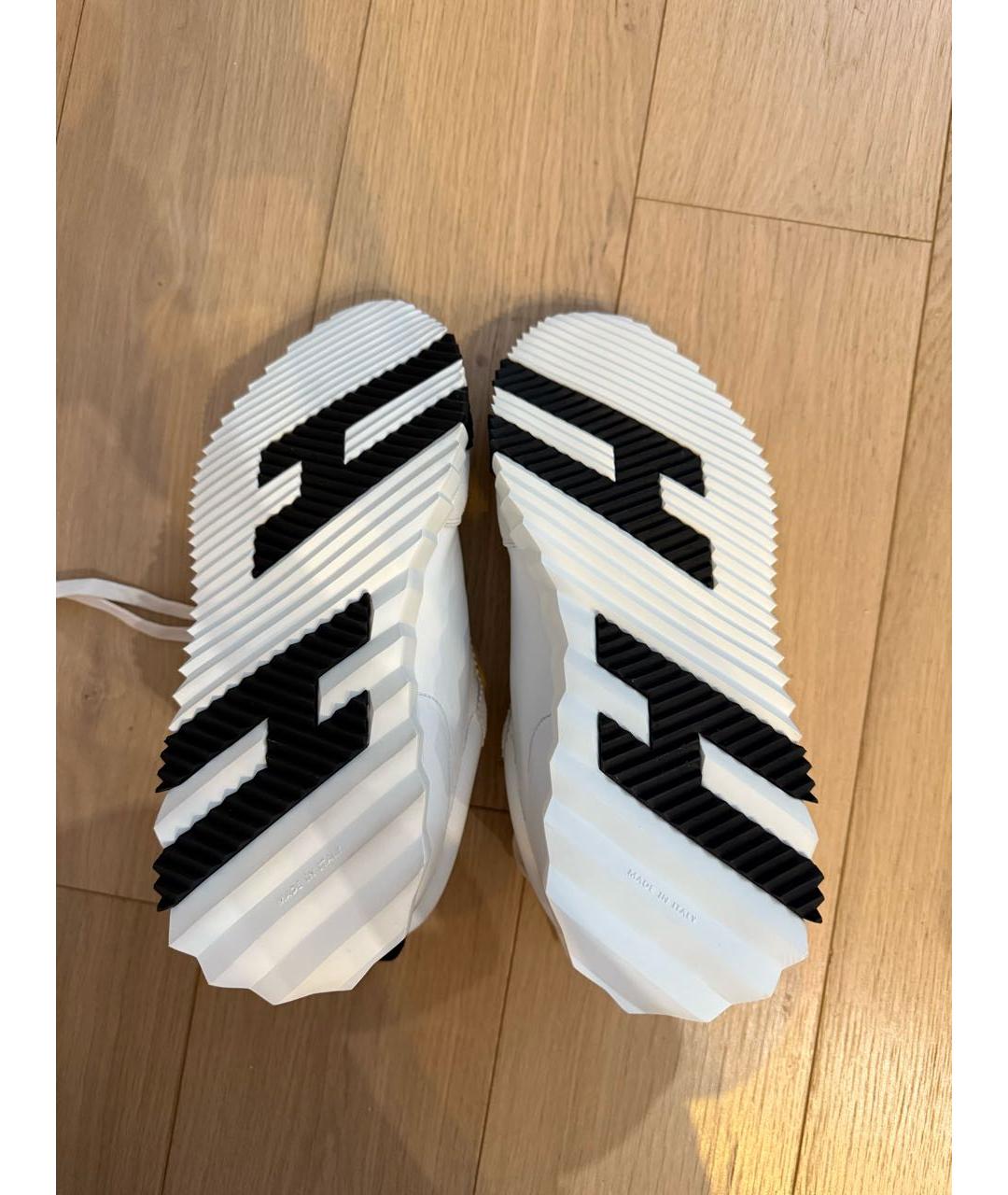 HERMES Белые кожаные низкие кроссовки / кеды, фото 6