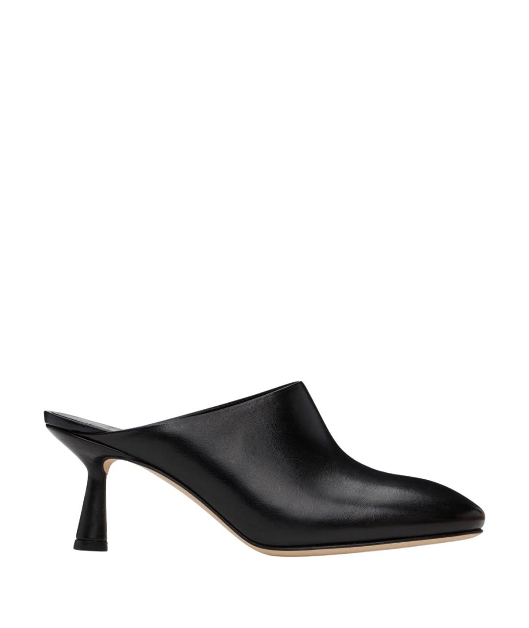 AEYDE Черные кожаные мюли, фото 1
