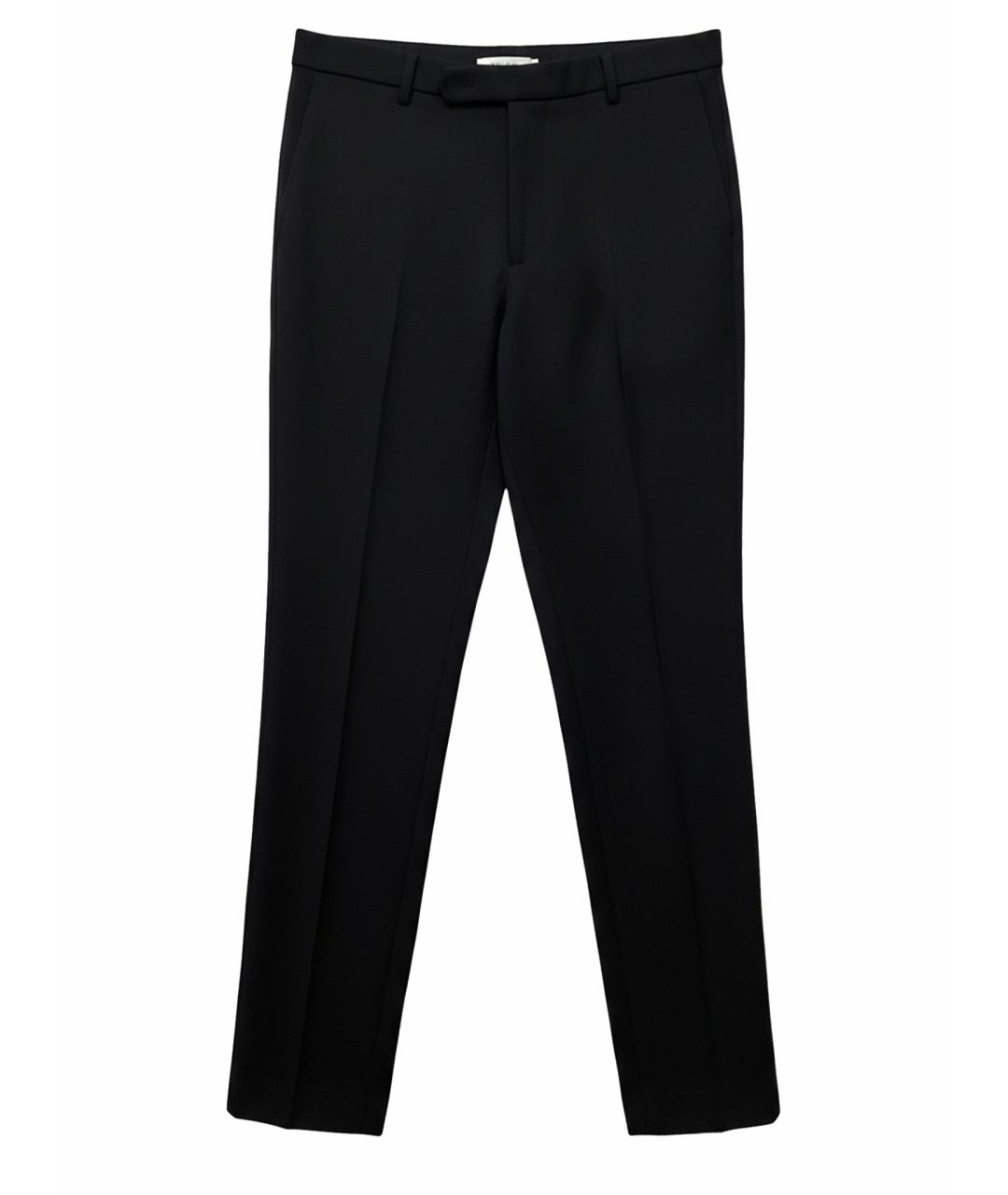 BALENCIAGA Темно-синие шерстяные брюки узкие, фото 1