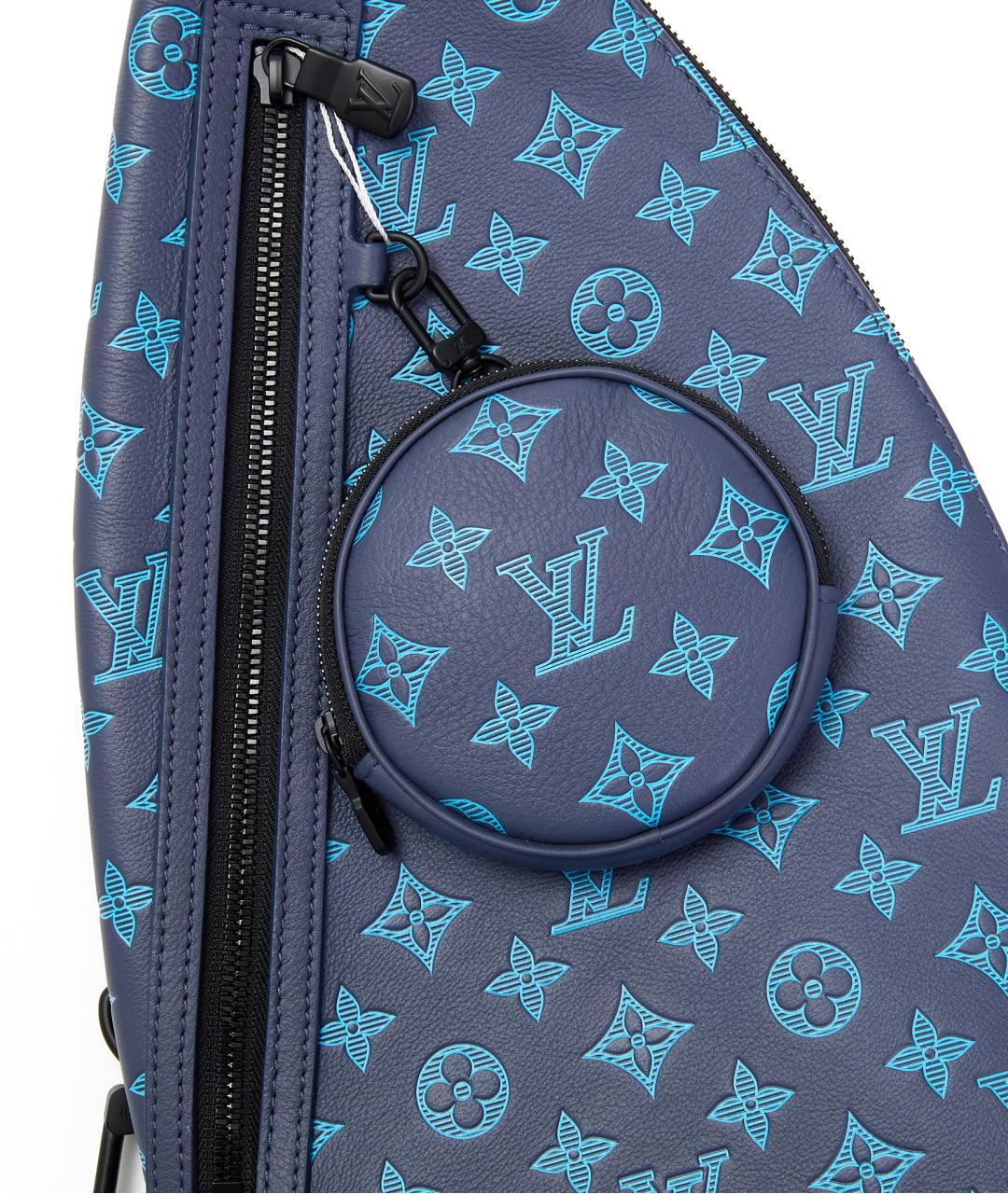 LOUIS VUITTON Синяя кожаная сумка на плечо, фото 5