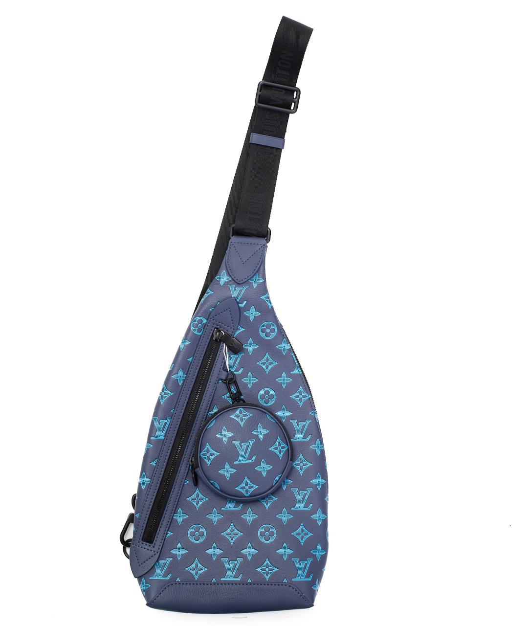 LOUIS VUITTON Синяя кожаная сумка на плечо, фото 1